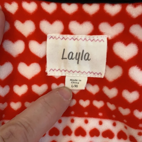 Hearts Valentine Ruffle Super Soft Robe - Picture 7 of 7